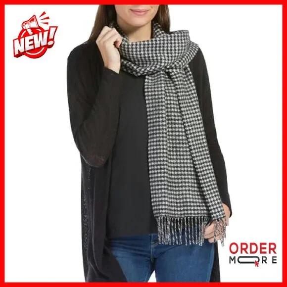 100% Pure Cashmere Winter Scarf 66 x 12 Soft Pill-Resistant